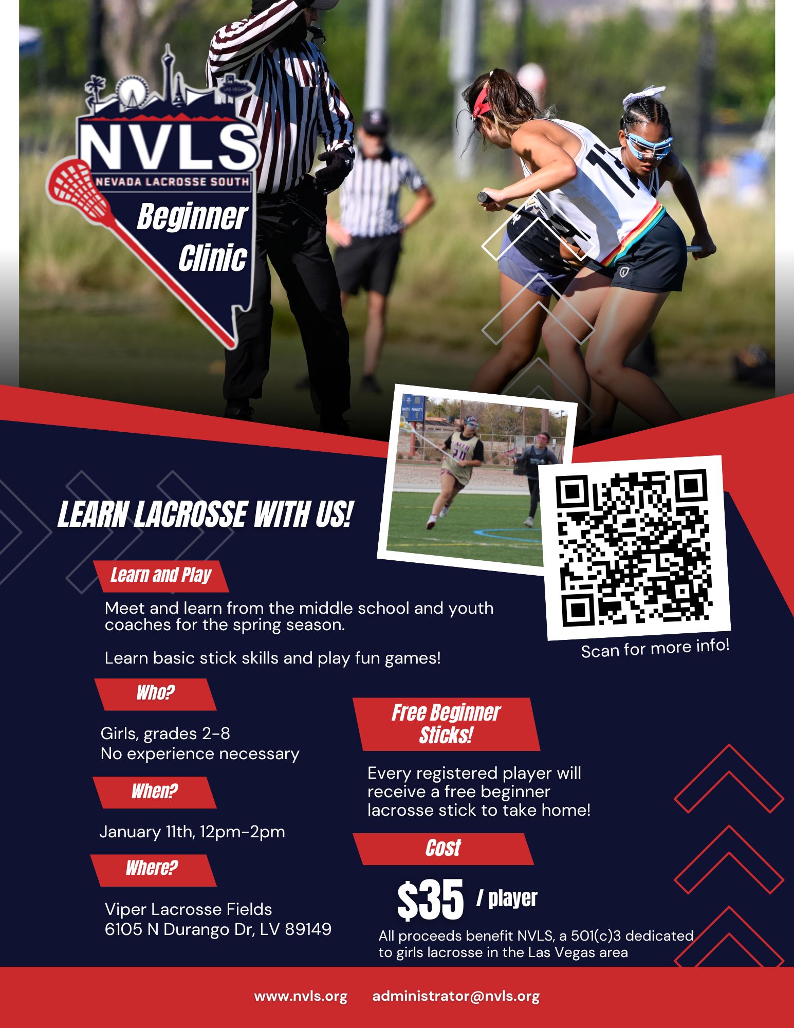 Events Calendar Beginner Girls Lacrosse Clinic Las Vegas Weekly