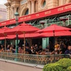 The patio of French restaurant Mon Ami Gabi at Paris in Las Vegas offers fantastic views
