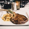 The tomahawk steak at Andiamo Steakhouse at The D in downtown Las Vegas