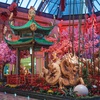 'Infinite Prosperity: The Year of the Dragon' is the latest installation at the Bellagio Conservatory & Botanical Gardens in Las Vegas
