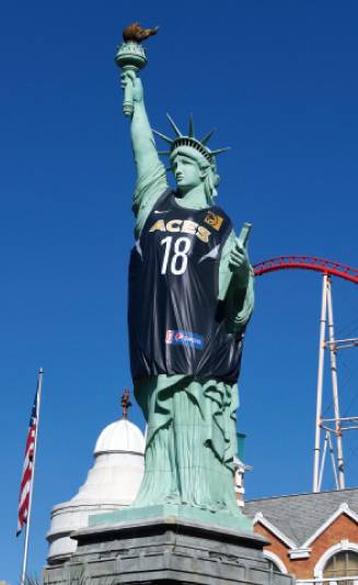 Las Vegas Aces Statue