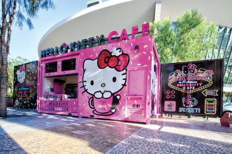 had the pleasure of visiting the hello kitty cafe in las vegas