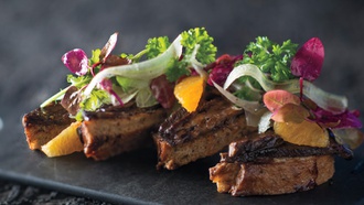 The Rio restaurant specializes in classic fare.