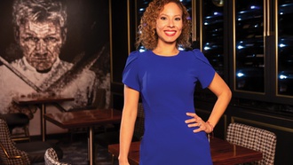 The general manager at Gordon Ramsay Steak is making her mark.