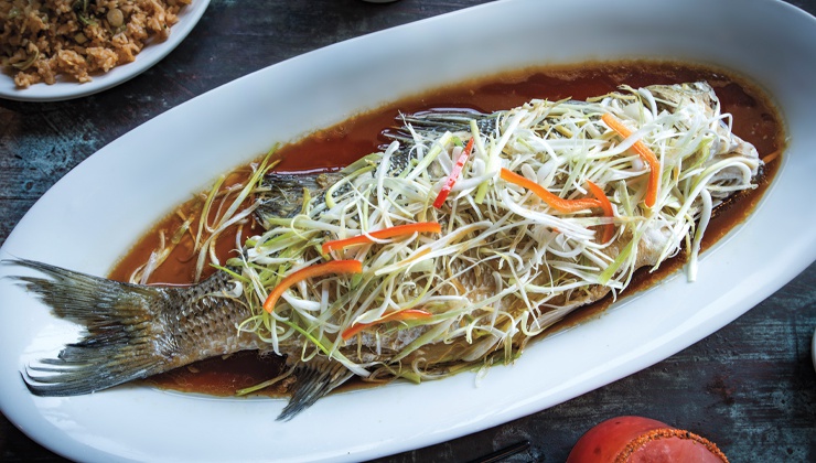 The Palace Station restaurant combines Chinese, Japanese and Vietnamese cuisines in inventive ways.