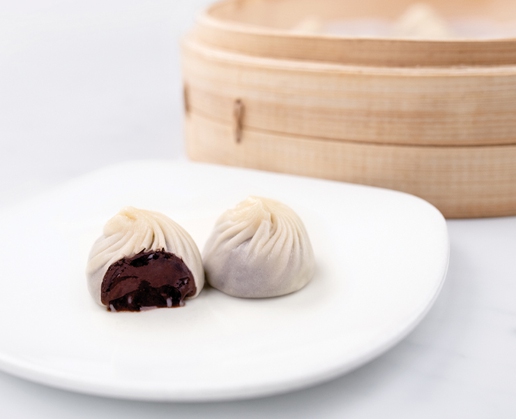 The chocolate mocha xiao long bao are a great way to finish off a meal at Din Tai Fung at Aria.