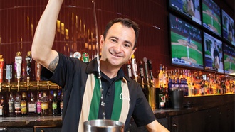 The flair bartender has all the right moves.