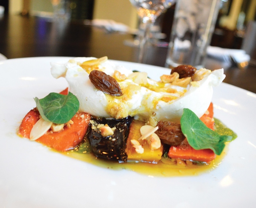 The burrata at Ferraro’s Italian Restaurant & Wine Bar in Las Vegas.