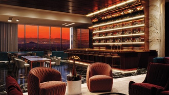 The Circa Resort & Casino rooftop lounge serves up great cocktails and a vintage vibe.