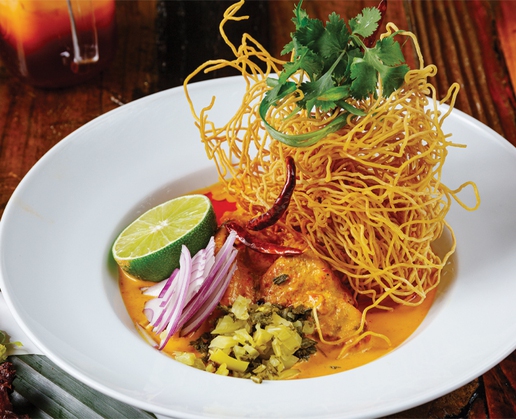 Khao soi at Nittaya’s Secret Kitchen, a great place for brunch in Las Vegas.