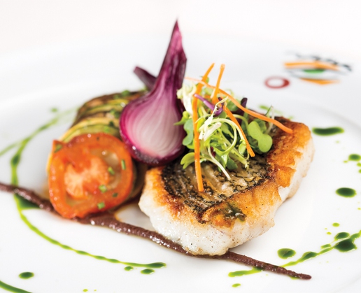 The black bass is just one of the delights you’ll experience at the world-class Picasso at Bellagio in Las Vegas.