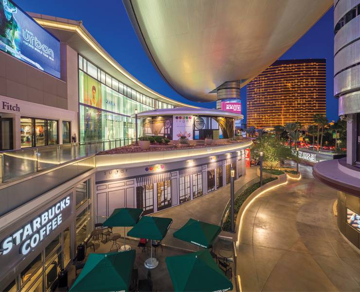 Las Vegas Fashion Show Mall with the Neiman Marcus Store on the