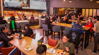 Guests enjoyed light bites and cocktails from BLVD & Main Taphouse.