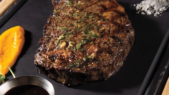 The Bellagio restaurant specializes in sustainably produced proteins.