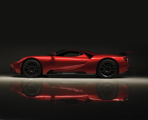 A 2019 Ford GT, one of the vehicles for sale at this year’s Barrett-Jackson event at the Las Vegas Convention Center
