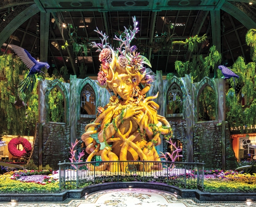 The new summer display at the Bellagio Conservatory and Botanical Gardens in Las Vegas