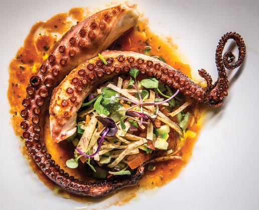 Spanish octopus at Emeril’s New Orleans Fish House at MGM Grand in Las Vegas