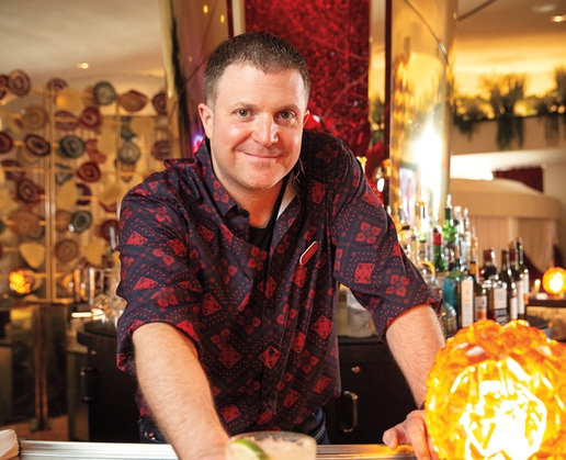 Cash Caterine bartends at The Bar at Commons Club at Virgin Hotels Las Vegas