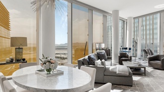 Luxury home is located inside the famed CityCenter.