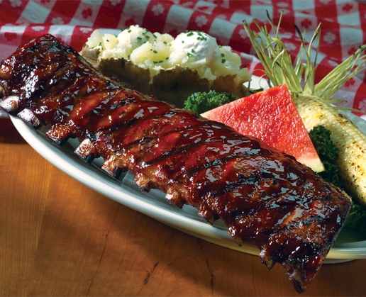 Baby back ribs at Lucille’s Smokehouse Bar-B-Que at Red Rock Resort in Las Vegas
