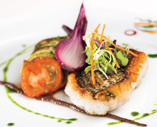 Black bass at Picasso at Bellagio in Las Vegas
