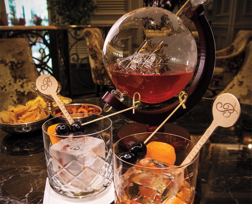 The Worldly Old-Fashioned at Petrossian Bar at Bellagio in Las Vegas