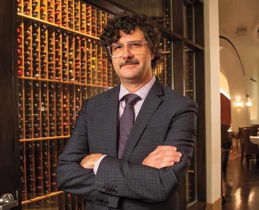 Dylan Amos is a sommelier at Delmonico Steakhouse at The Venetian in Las Vegas
