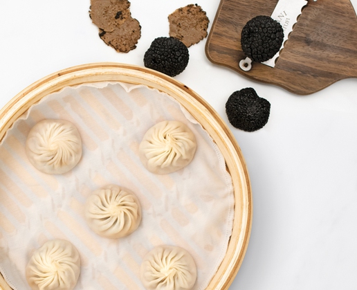 Truffle kurobuta pork xiao long bao at Din Tai Fung at Aria in Las Vegas

