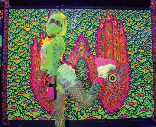 Chelsea Linares is a “lead Winkster” at Wink World at Area15 in Las Vegas
