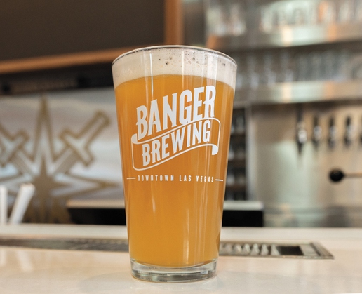 The Haze and Loathing, just one of the offerings from Banger Brewing on Fremont Street in Las Vegas
