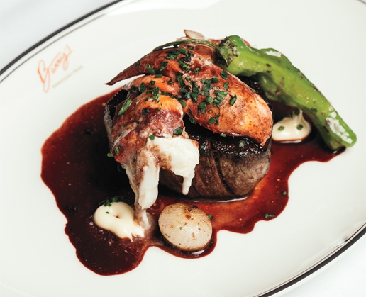 The surf & turf at Barry’s Downtown Prime in Circa Resort & Casino in Las Vegas
