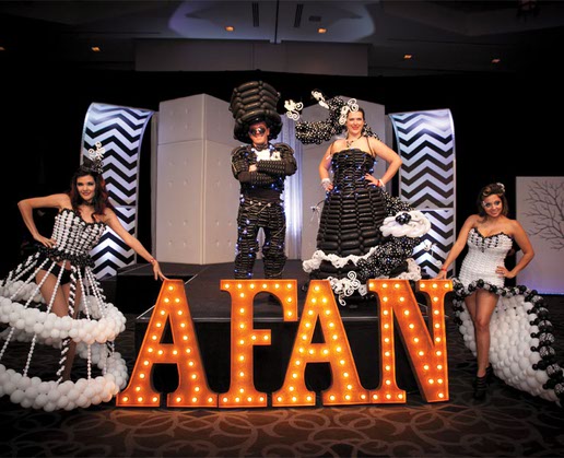 Amazing outfits rule at the AFAN Black and White Party
