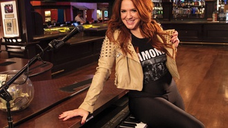 A piano-playing, comedy-singing star at The Bar at Times Square.