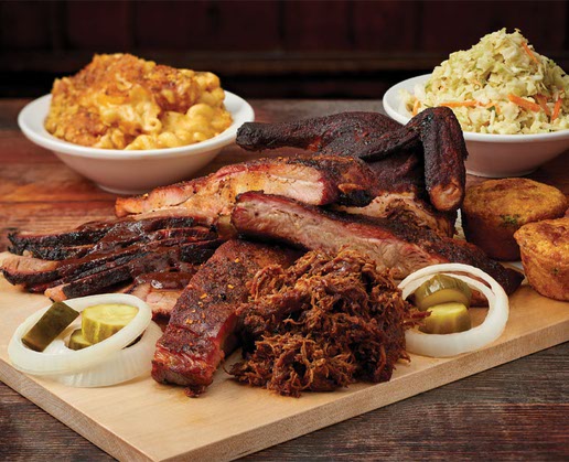 A Pitmaster Platter at Virgil’s Real Barbecue in The Linq Promenade
