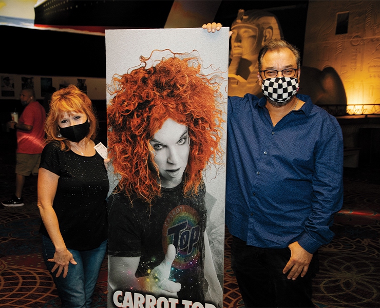 ELITE Members Attend A Performance Of Carrot Top Las Vegas Magazine Elite members attend a performance of carrot top las vegas magazine