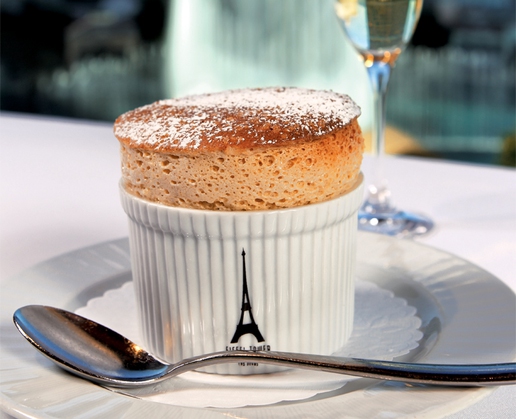 The souffle at the Eiffel Tower Restaurant in Las Vegas

