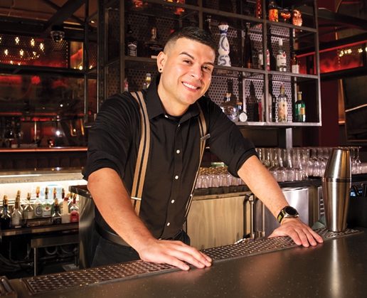 Arthur Lucero works as a model bartender for Magic Mike Live Las Vegas at Sahara Las Vegas
