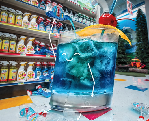 The Old Fashioned Spray at Omega Mart at Area15 in Las Vegas
