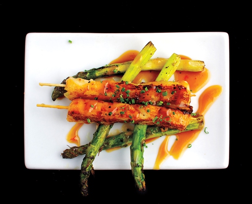 Satay of sea bass at Tao Asian Bistro at The Venetian in Las Vegas
