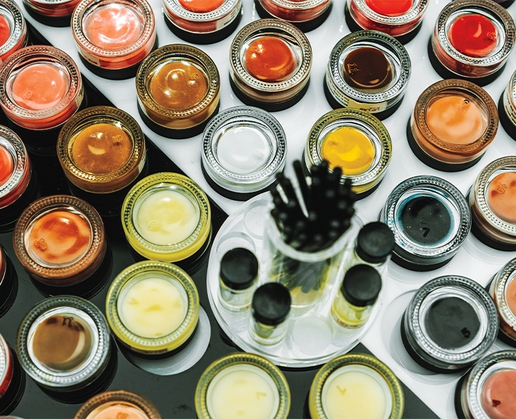 Colors are custom-blended at Lip Lab By Bite
