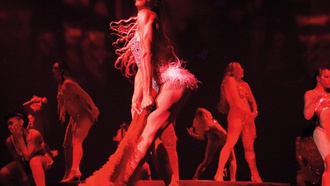 Performers bring burlesque elements to bear in Area 15.