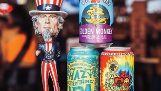 The Strip outdoor mall celebrates local brewers.