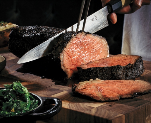 American wagyu prime rib at NoMad Library at NoMad Las Vegas
