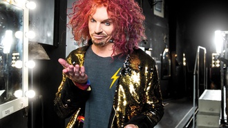 The prop comic celebrates 16 years at Luxor this month.