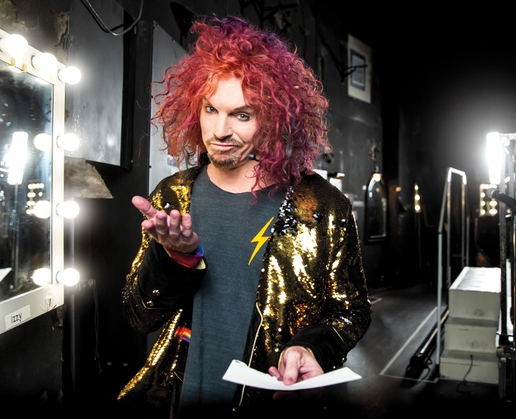 Carrot Top performs his prop comedy at Luxor
