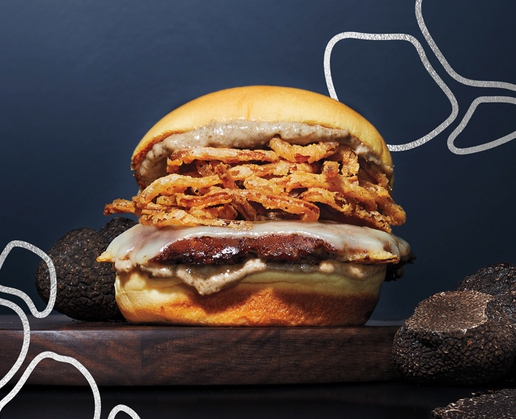 The black truffle burger is part of Shake Shack’s new limited-time menu at New York-New York in Las Vegas
