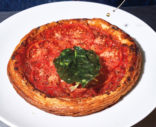 The tomato tart at Boom Bang Fine Foods & Cocktails in Las Vegas