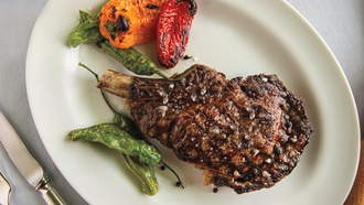 The Bellagio restaurant offers spectacular food and views.