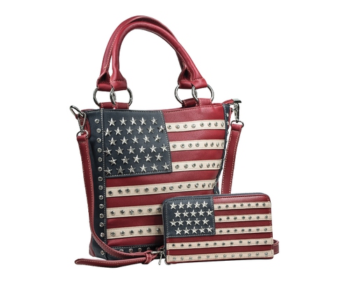 Golden Nugget offers this Montana West American flag tote ($105) and Montana West American pride collection navy wallet ($29.99), both perfect for getting into the spirit of National Finals Rodeo in Las Vegas