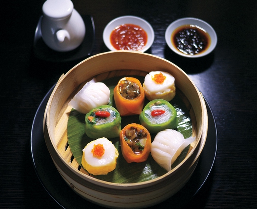 Steamed dim sum at Hakkasan at MGM Grand in Las Vegas
